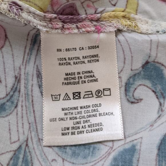 Anthropologie Maeve Floral Long Sleeve Blouse 6 - Picture 8 of 9